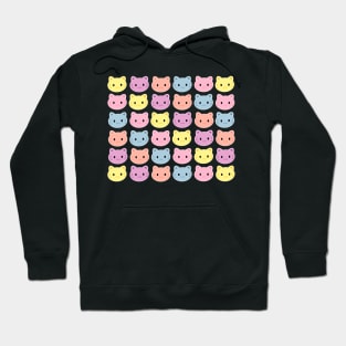 Cute Colorful Pastel Kitties Hoodie